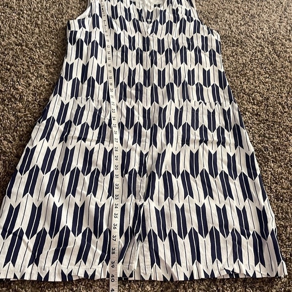 Vintage look Pendleton Flora Women's Dress Indigo Arrow Stripe - Picture 5 of 9